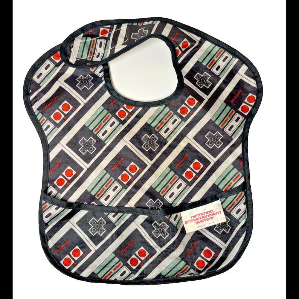 Nintendo Entertainment Systems Original Controller NES 2017 Baby Toddler Bib